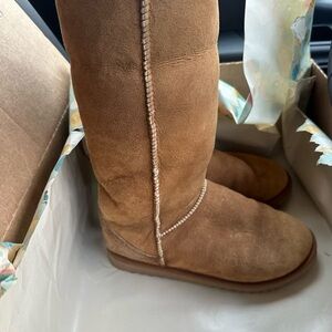 UGG Chestnut Suede Short Boots